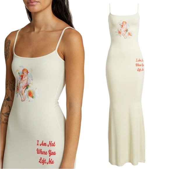 NWT Boys Lie I Am Not Where You Left Me V2 Maxi Dress - Picture 2 of 16